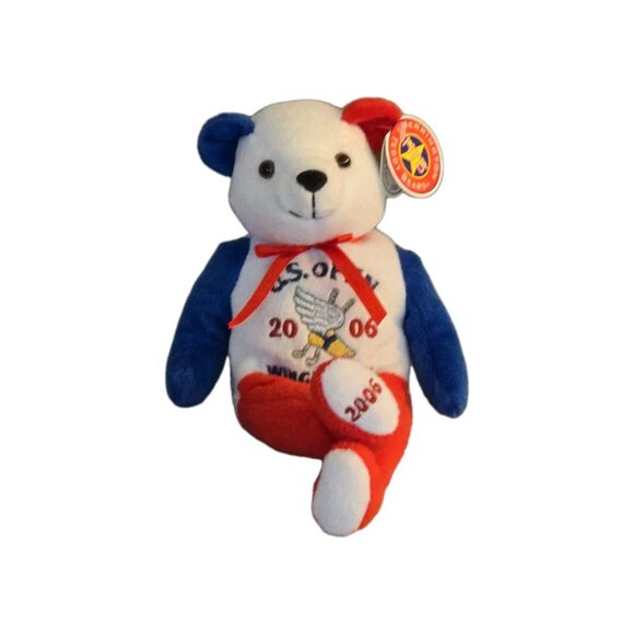 Limited Edtion US Open 2006 Winged Foot PLUSH BEAN BAG 8" HERRINGTON TEDDY BEAR - Picture 1 of 9